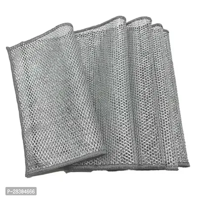 Multipurpose Wire Dishwashing Rags for Wet and Dry Stainless Steel Scrubber Pack of 5