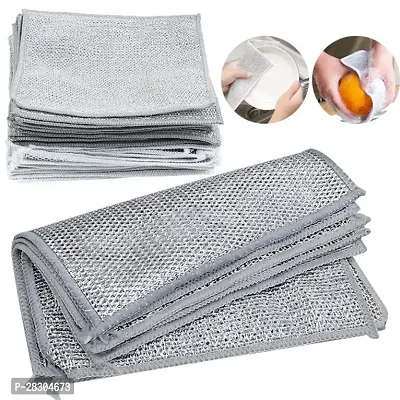 Multipurpose Wire Dishwashing Rags for Wet and Dry Stainless Steel Scrubber Pack of 5