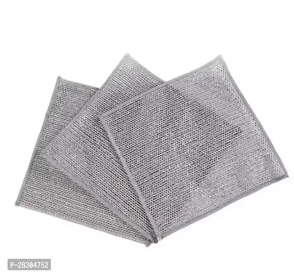 Multipurpose Wire Dishwashing Rags for Wet and Dry Stainless Steel Scrubber Pack of 5