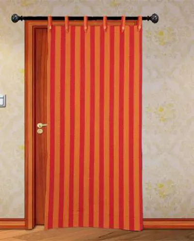 RED Stripe ringe Door Curtain Set of 1 PCS