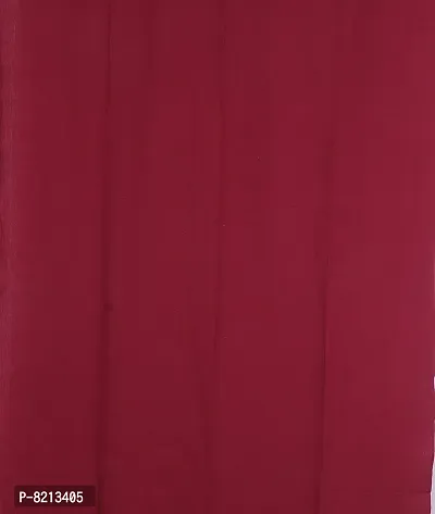 New Ladies Zone Cotton , Striped Floor Cushion (Maroon and Red, 40 cm X 40 cm, 16 x 16 inch, 1200 g Filling)-thumb3