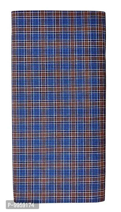 Stylish And Comfortable Cotton Checked Lungis For Men-thumb0