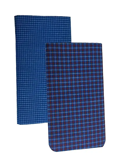 Men's Multicoloured Cotton Lungis Pack Of 2