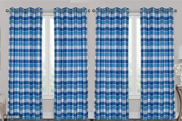 New Ladies Zone Cotton Door Curtain Set of 4 pc 4 X7 FEET-thumb0