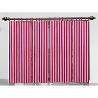 Parpul Strip Window Curtains Set of 2 pc 100% Cotton 5 feet-thumb2