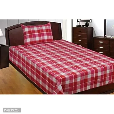 NewLadiesZone 250 TC Cotton Single Bedsheet with 1 Pillow Covers , Bedsheet: 60 X 90 inches or 152 x 224 cm, Pillow Cover: 17 x 27 inches or 43 x 68 cm-thumb0