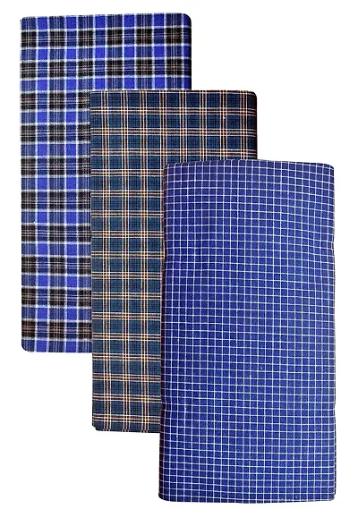 stithed lungi 2 Mtr Set of 3PCS