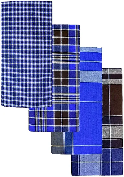 stithed lungi 2 Mtr Set of 4PCS