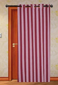 Blue Stripe Ring Door Curtain Sent of 3 100% Cotton-thumb2