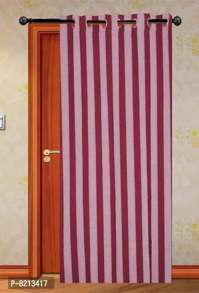 Blue Stripe Ring Door Curtain Sent of 3 100% Cotton-thumb3