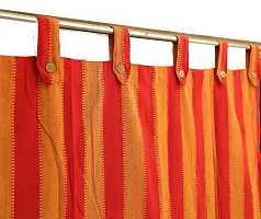 RED Strip Loop Door Curtains setof 2 pc-thumb3