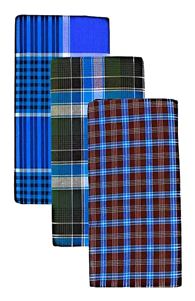 stithed lungi 2 Mtr Set of 3PCS