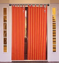 RED Stripe Loop Door Curtain Set of 3 PCS-thumb3