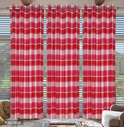 New Ladies Zone Cotton Window Curtain Set of 3pc 4 X6 FEET-thumb0