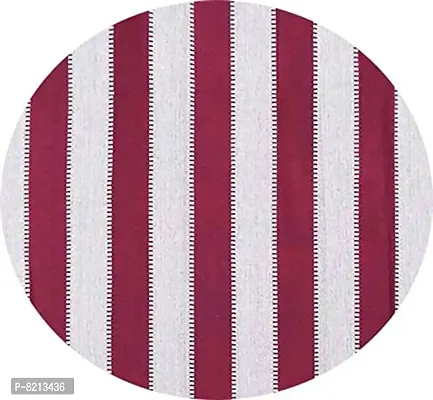 Big Maroon Stripe Ring Window Curtains Set of 2 pc-thumb2