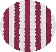 Big Maroon Stripe Window Curtains Set of 2 pc 100% Cotton-thumb1