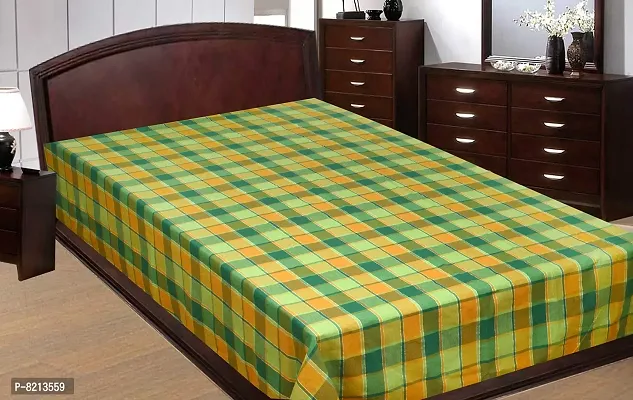 NewLadiesZone Single Bedsheet 250 TC Cotton , Bedsheet: 60 X 90 inches or 152 x 224 cm,-thumb0