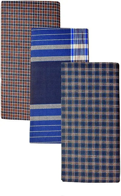 stithed lungi 2 Mtr Set of 3PCS