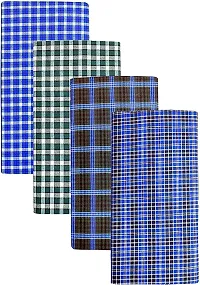 Elite Multicoloured Cotton Striped Lungis For Men Pack Of 4-thumb1