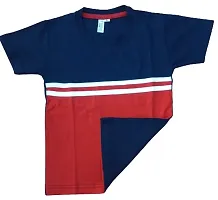 Boys Cotton Regular feet Round Neck Casual T Shirt and Shorts set of 2 pcs-thumb2