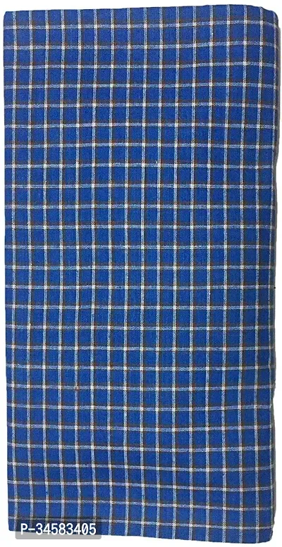 Elite Multicoloured Polycotton Checked Lungis For Men Pack Of 2-thumb2