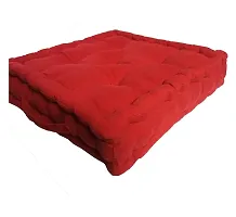 New Ladies Zone Floor Cushion Pack of 1  (40 cm X 40 cm, 16 x 16inch) 100% Cotton 1200 g Filling-thumb1