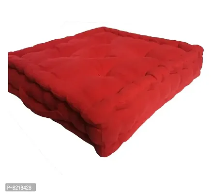 New Ladies Zone Floor Cushion Pack of 1  (40 cm X 40 cm, 16 x 16inch) 100% Cotton 1200 g Filling-thumb2