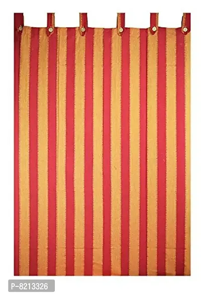 New Ladies Zone Cotton Door Curtain, 7 X 4 Ft, Red, Pack of 1-thumb2