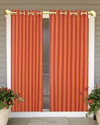 Blue Stripe Ring Door Curtain Sent of 3 100% Cotton-thumb3