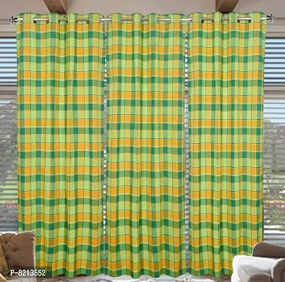 New Ladies Zone Cotton Door Curtain Set of 3 pc 4 X7 FEET