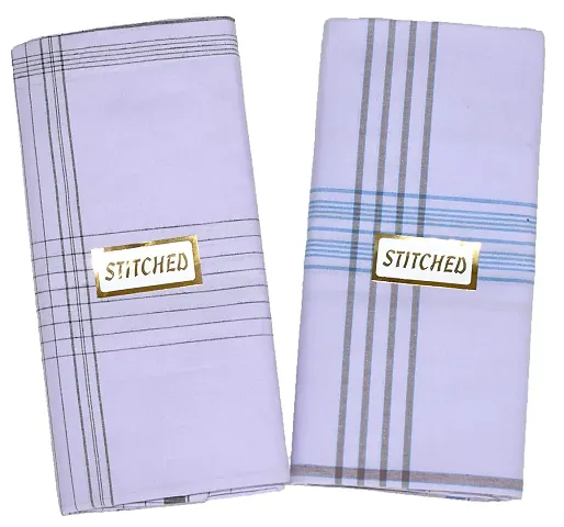 stithed lungi 2 Mtr Set of 2PCS