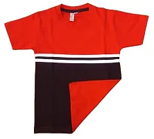 Boys Cotton Regular feet Round Neck Casual T Shirt and Shorts set of 2 pcs-thumb1