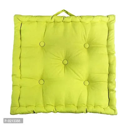 New Ladies Zone Cotton Floor Cushion, Standard, Yellow, 1 Piece-thumb5