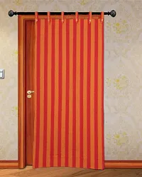 RED Stripe Loop Door Curtain Set of 3 PCS-thumb2