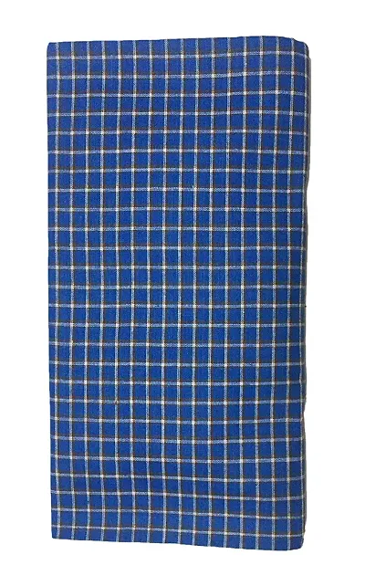 Stylish And Comfortable Cotton Checked Lungis For Men
