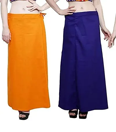 Buy FABMORA Women's Pure Cotton Fasted Color Petticoat Inner Skirt  Shapewear for Saree Pack of 4 Online In India At Discounted Prices