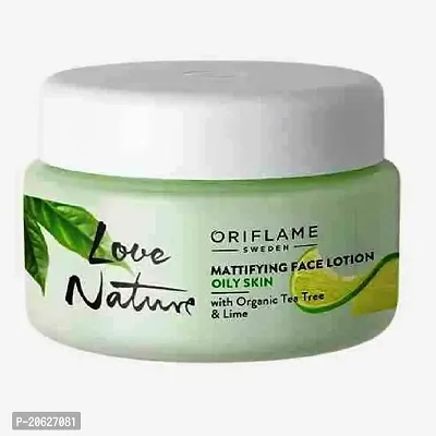 LOVE NATURE Mattifying Face Lotion with Organic Tea Tree  Lime 50g-thumb2
