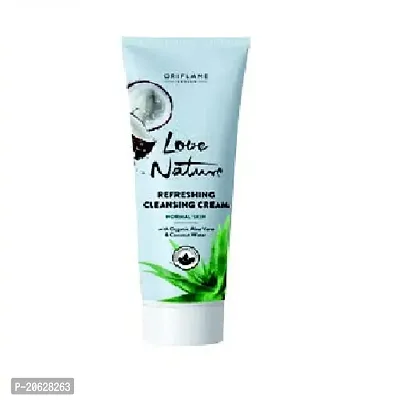 LOVE NATURE Refreshing Cleansing Cream with Organic Aloe Vera  Coconut Water