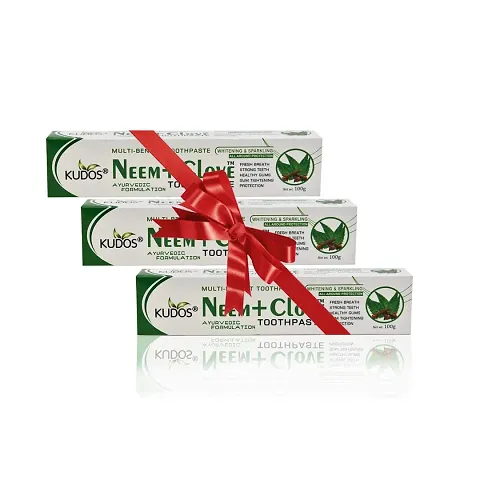 Kudos Neem+Clove Toothpaste Pack of 4 Pieces