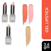 Yashvi Collection Steel Paris Colour Changing Gel Lipstick, Shimmery Finish, 3.6 g (Pack of 3) - Multicolor-thumb1