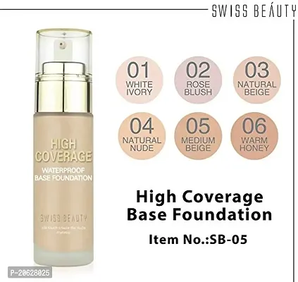 Swiss Beauty high Coverage Waterproof Base Foundation (Natural Nude)-thumb2