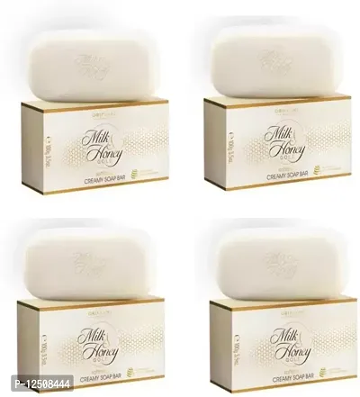 Oriflame Milk  Honey Soap Pack of 4-thumb0