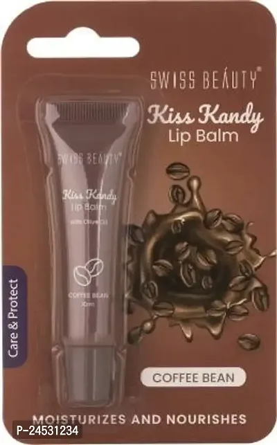 SWISS BEAUTY Kiss Kandy Lip Balm Coffee Bean  (Pack of: 2, 10 g)-thumb0