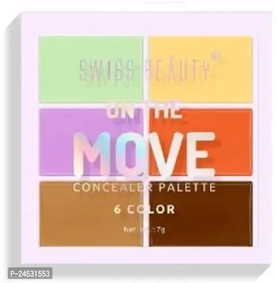 SWISS BEAUTY 6 Color On The Move Concealer Palette (SB-1405) Concealer  (Corrector  Contour, 7 g)