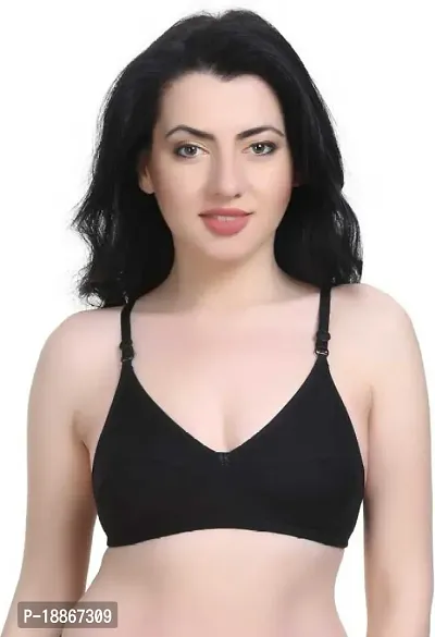 Stylish Multicoloured Cotton Solid Bras For Women Pack of 1-thumb0