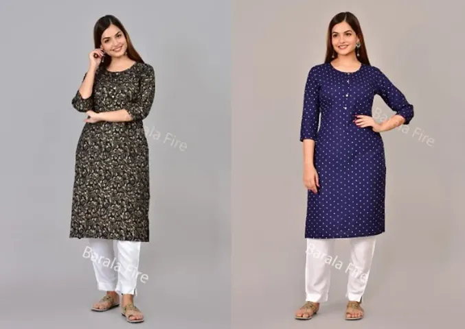 Trendy Women Kurta Pack of 2