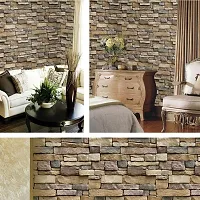 Jaamso Royals Brick Design - Stone Peel and Stick Wallpaper - Self Adhesive Wallpaper - Easily Removable Wallpaper - Use as Wall Paper, Contact Paper, or Shelf Paper-thumb1