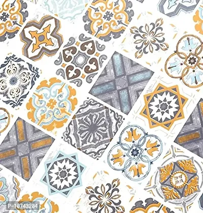 JAAMSO ROYALS Multicolour Mosiac Tiles Design Kitchen Self Adhesive Decorative Floor Sticker Wallpaper ( 100 CM X 60 CM )-thumb4