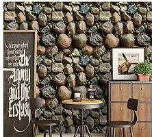 Jaamso Royals New 3D Effect Stone Peel and Stick Self Adhesive Wallpaper, Wall Sticker,Wall Poster, Wallpaper ( 200 cm * 45 cm )-thumb4