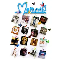 JAAMSO ROYALS Blue Moments Picture Frames Collage Photo Hanging Wood Rustic Frames for Wall D?cor, Home, Bedroom, Living Room, Gallery Decoration-thumb4